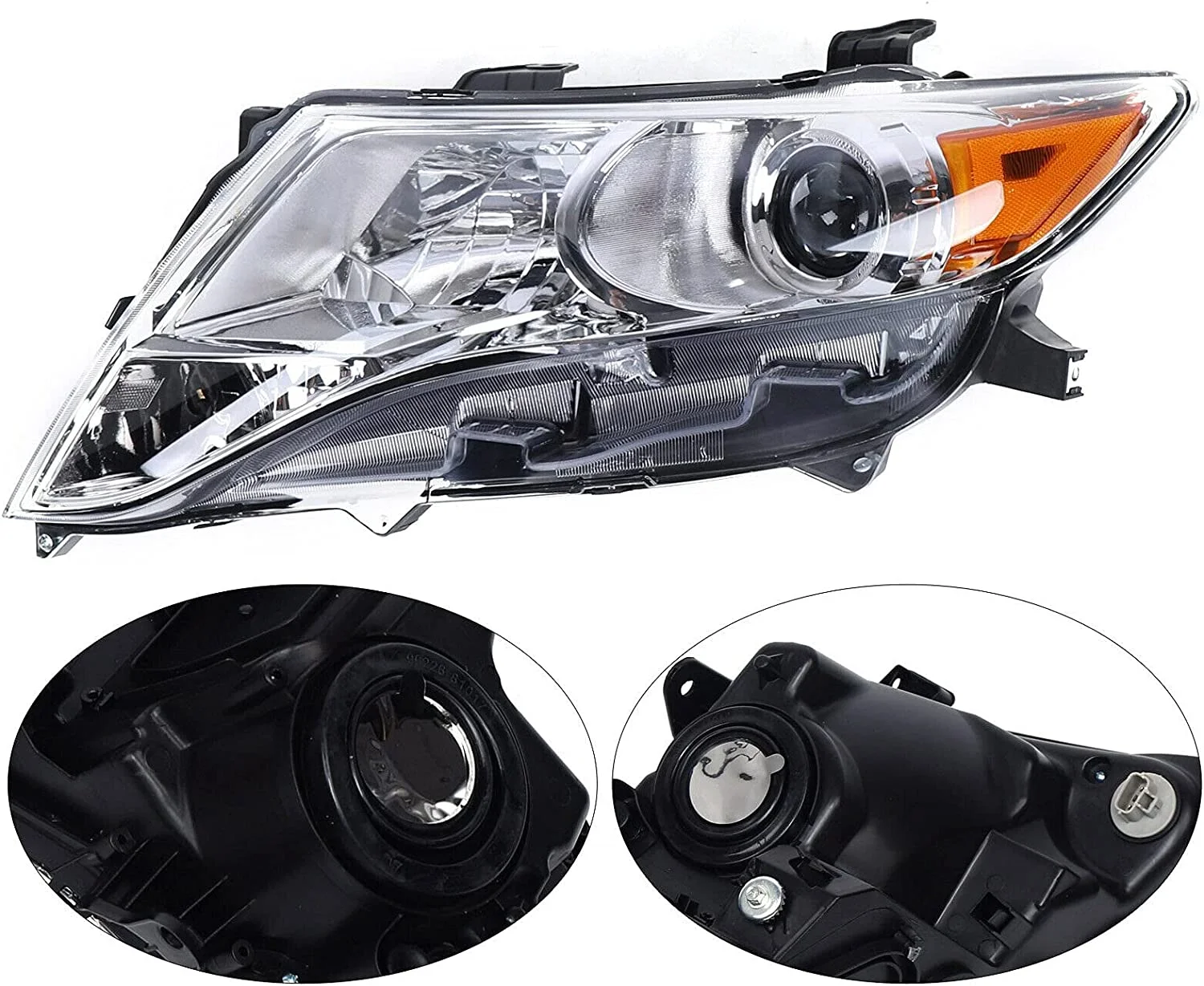 DENEST Halogen Headlights Headlamps Assembly For 2009-2016 Toyota Venza Right Passenger Side