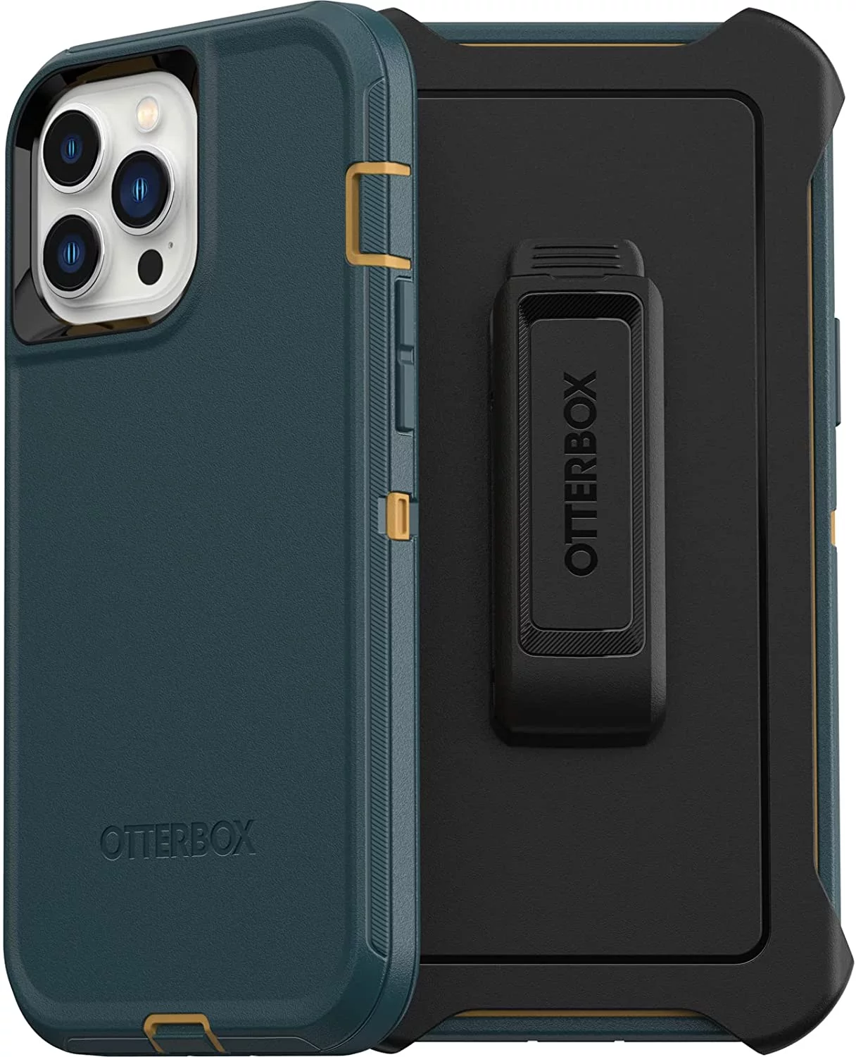 OtterBox DEFENDER SERIES SCREENLESS EDITION Case for iPhone 13 Pro Max & iPhone 12 Pro Max - HUNTER GREEN
