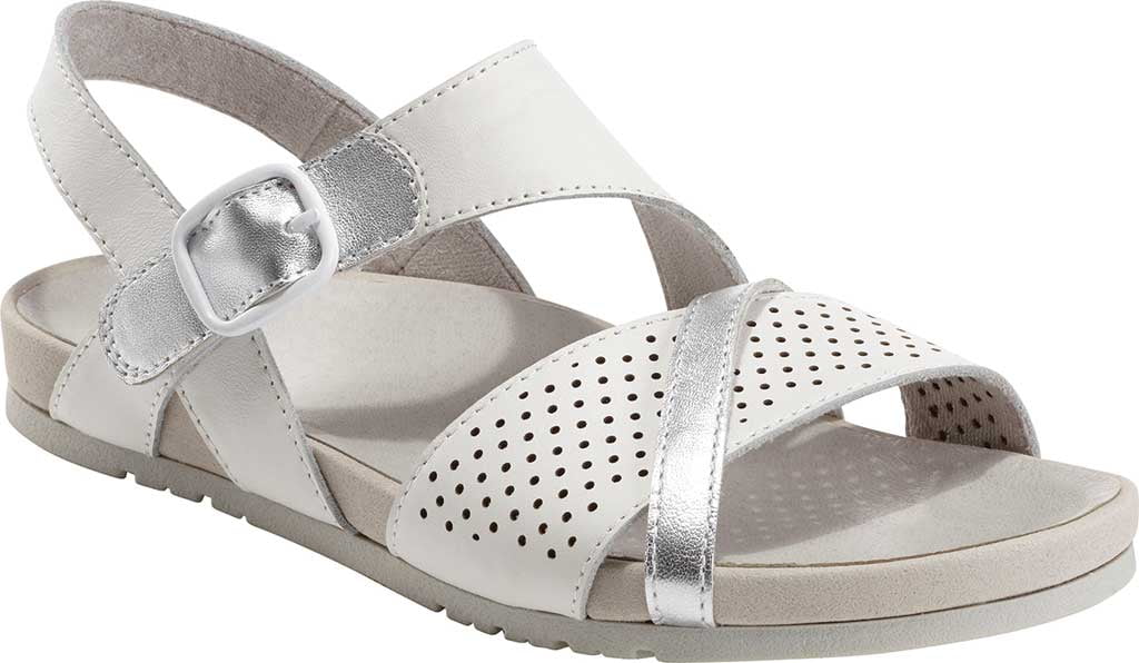 Women's Earth Linden Laguna Slingback Sandal White Leather 9.5 M