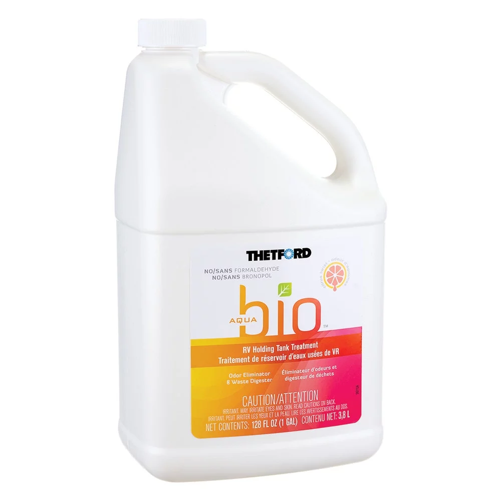 Thetford AquaBio RV Holding Tank Treatment Citrus Twist Scent, Formaldehyde Free 1 Gallon Liquid