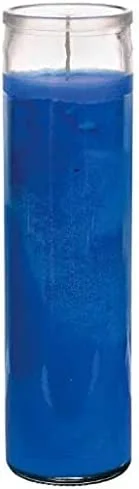 Jar Candles - Red Yellow Blue Green Wax Candle (4 Pack) Sanctuary Vigils Blessings Prayers - Unscented Glass Jars Candle Set - Jar Candles