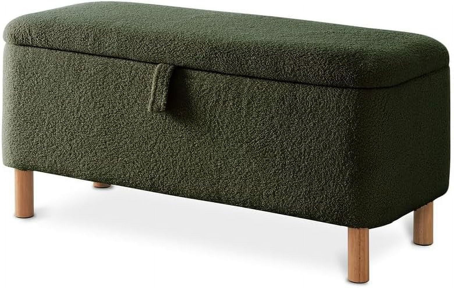 ZWNLKQG 2PCS Boucle  Ottoman Foot  Stool Sherpa White Ottoman  Round Upholstered Ottoman with  Vanity Chair for Living Room Bedroom Gloden Metal Band 15.5"L*15.5W*18"H Support 300