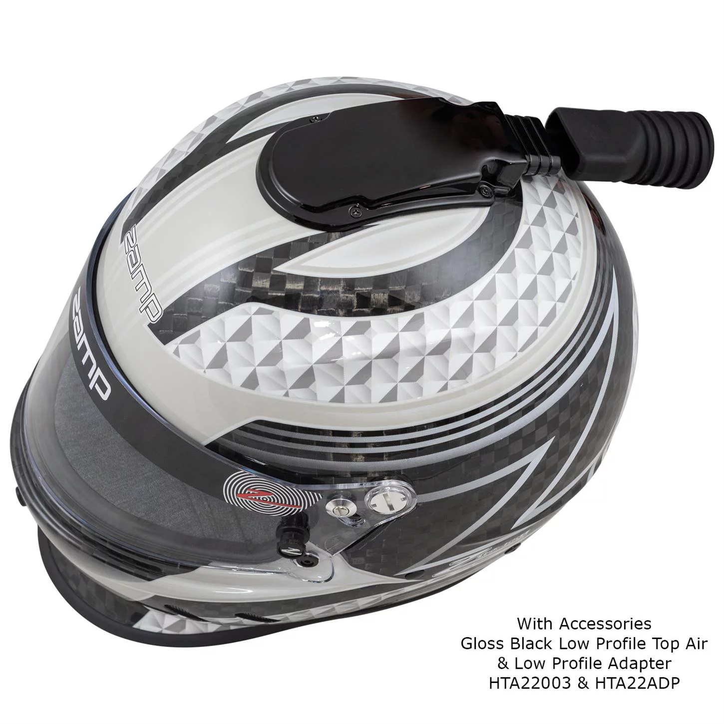 Zamp RZ-65D Carbon SA2020 Helmet, Black/Gray, Large