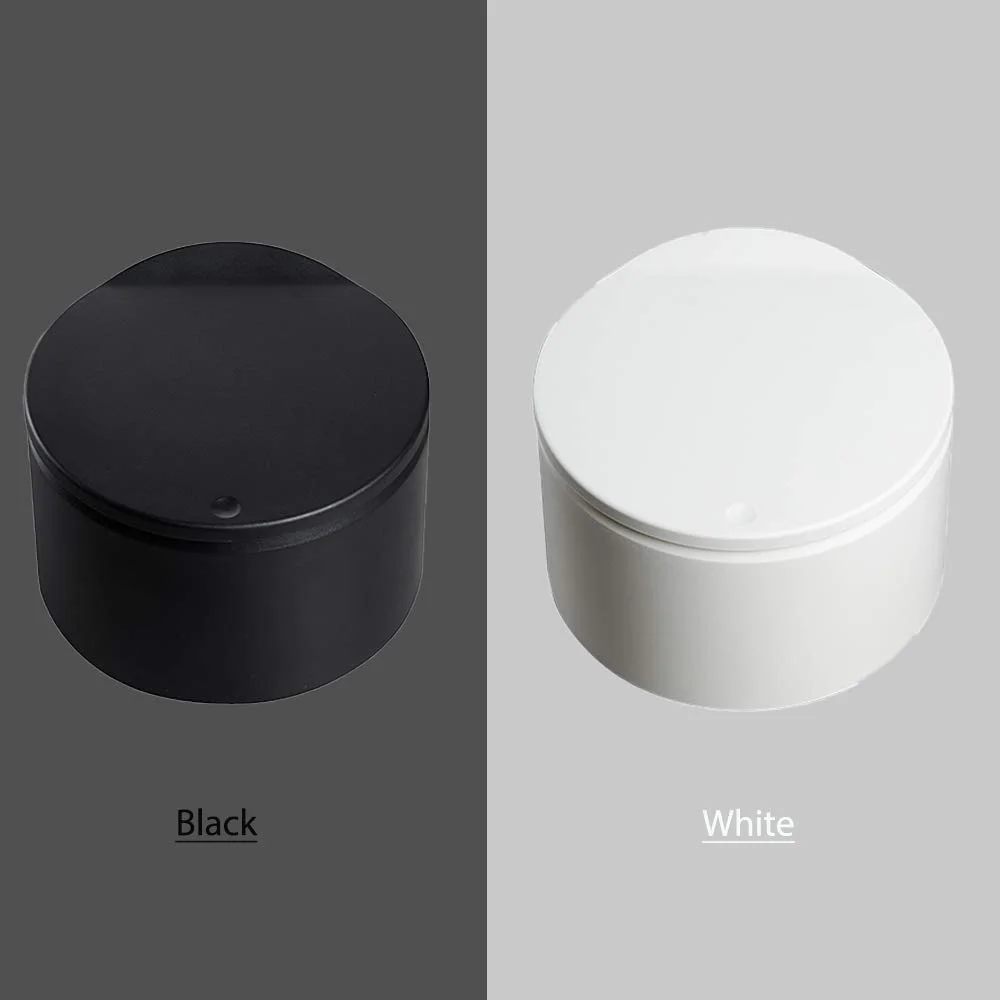 2 Pack 10 Liter Slim Trash Can With Press Top Lid, 2.6 Gallon Garbage Bin, For Home, Office, Bathroom, 2 Pack, White