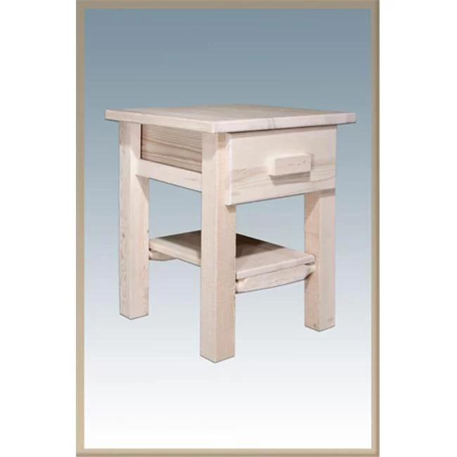 Montana Woodworks  Homestead Nightstand with Drawer - Ready To Finish - 20in.x 20in.x 26in.