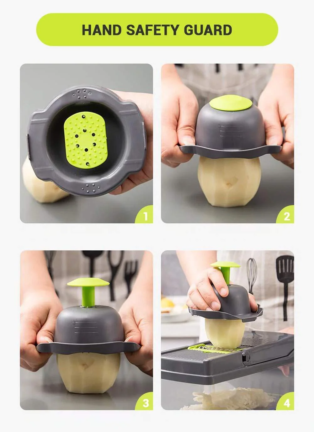 Multi-Function Vegetable Cutter, 8 in 1 Chopper Slicer, Kitchen Tools and Gadgets