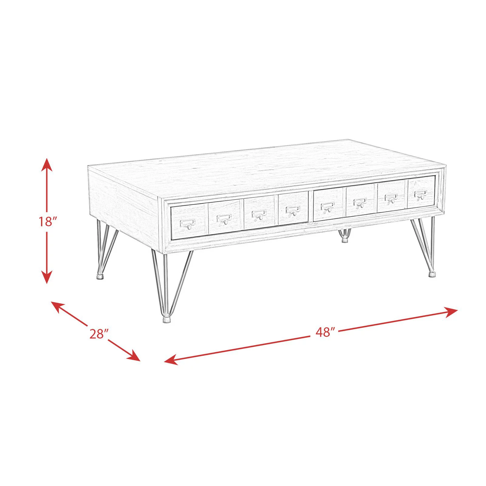 Picket House Furnishings Tanner Coffee Table