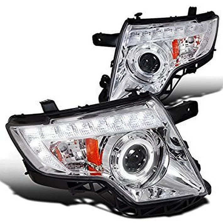 Spec-D Tuning 2LHP-EDG07-TM Ford Edge 4Dr Chrome Projector Head Lights