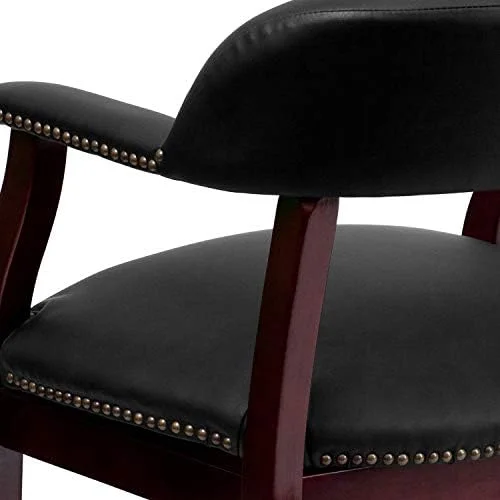 xrboomlife Burgundy LeatherSoft Conference Chair with Casters