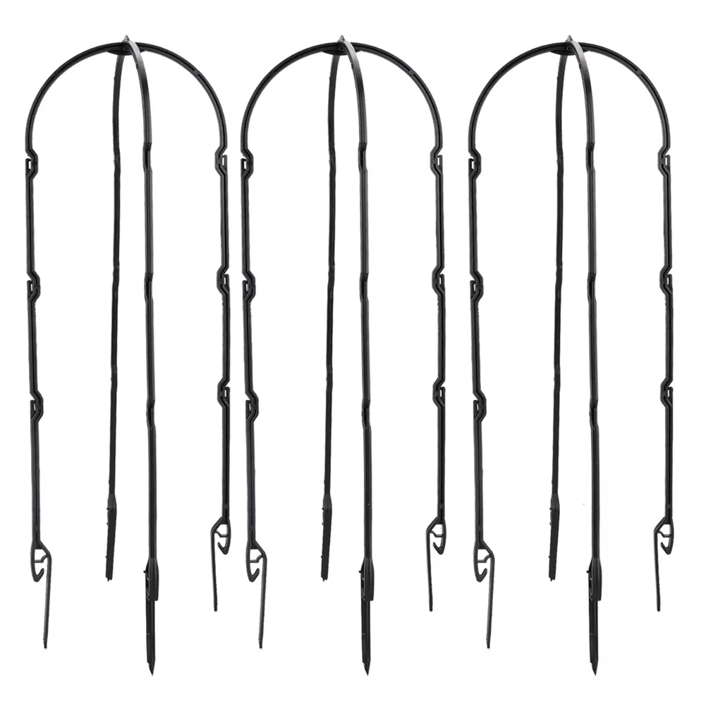 6PCS Plant Climbing Frame Garden Trellis Plastic Durable Tomatoes Natural U-Hoop