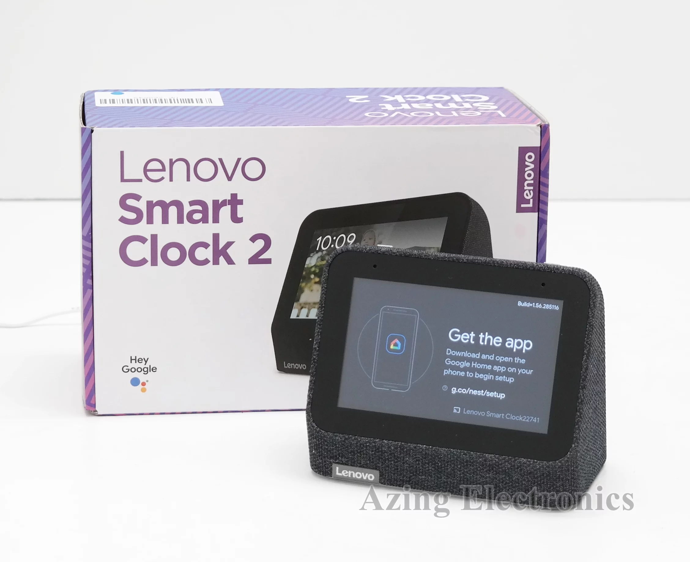 Pre-Owned Lenovo CD-24502F Smart Clock 2 (2nd Gen) - Shadow Black (Like New)