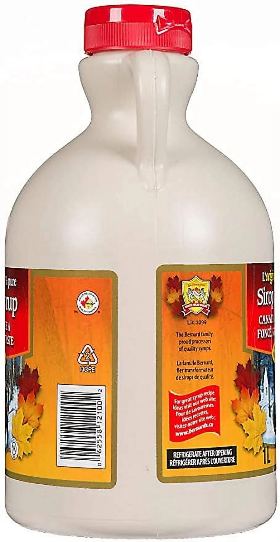 L B Maple Treat, Maple Syrup, Grade A, Amber, 4 Litre/1.06 Gallon Jug, {Imported from Canada}