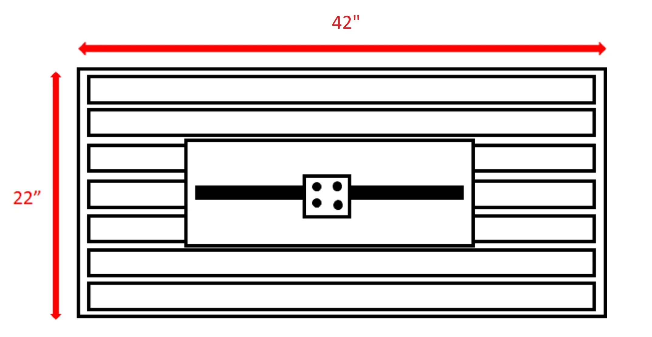 DremFaryoyo Living Source International 42  Smoked Glass Metal Rectangle Fire Pit