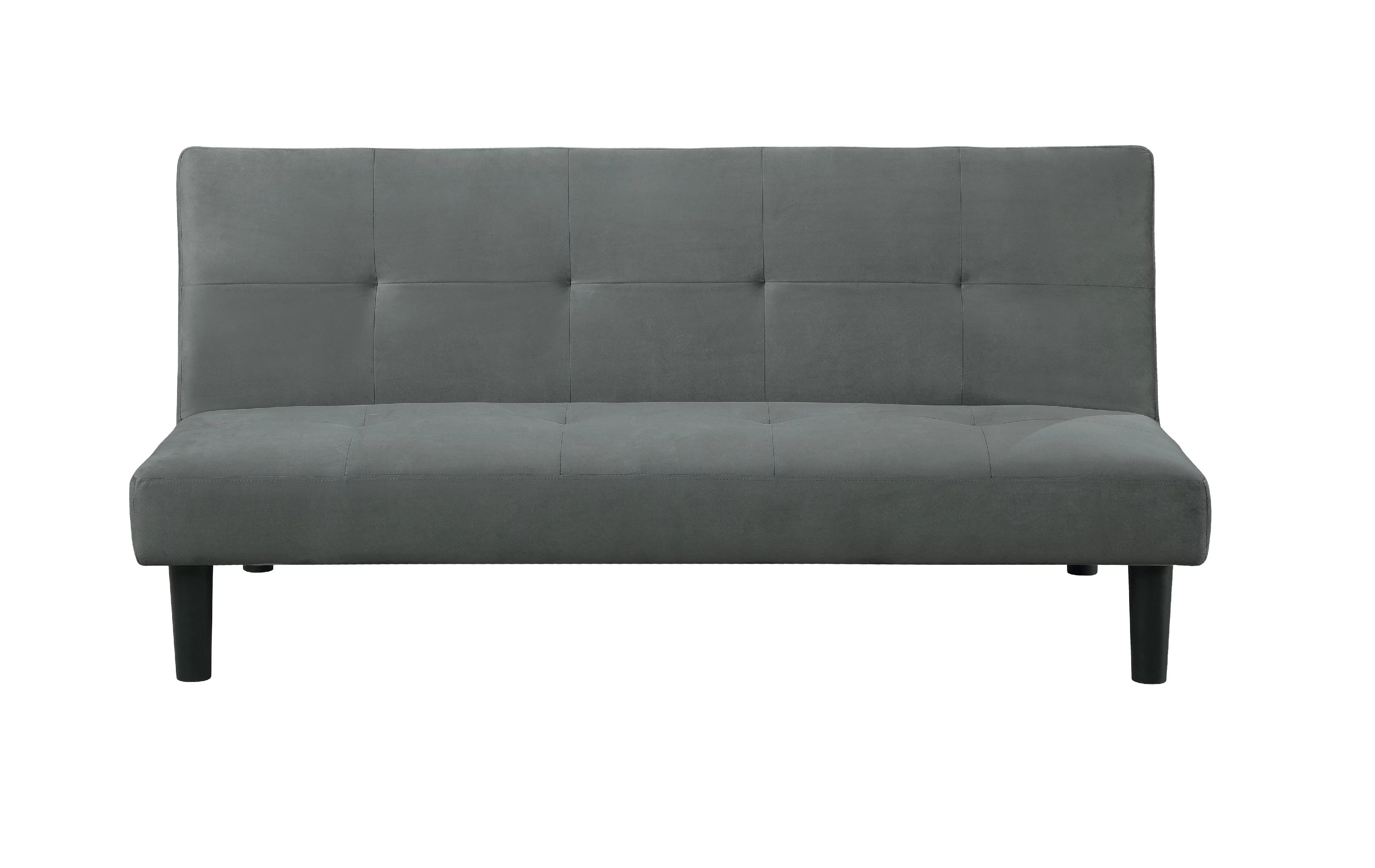 Serta Easton Casual Convertible Futon in Microfiber, Dark Grey 337281806