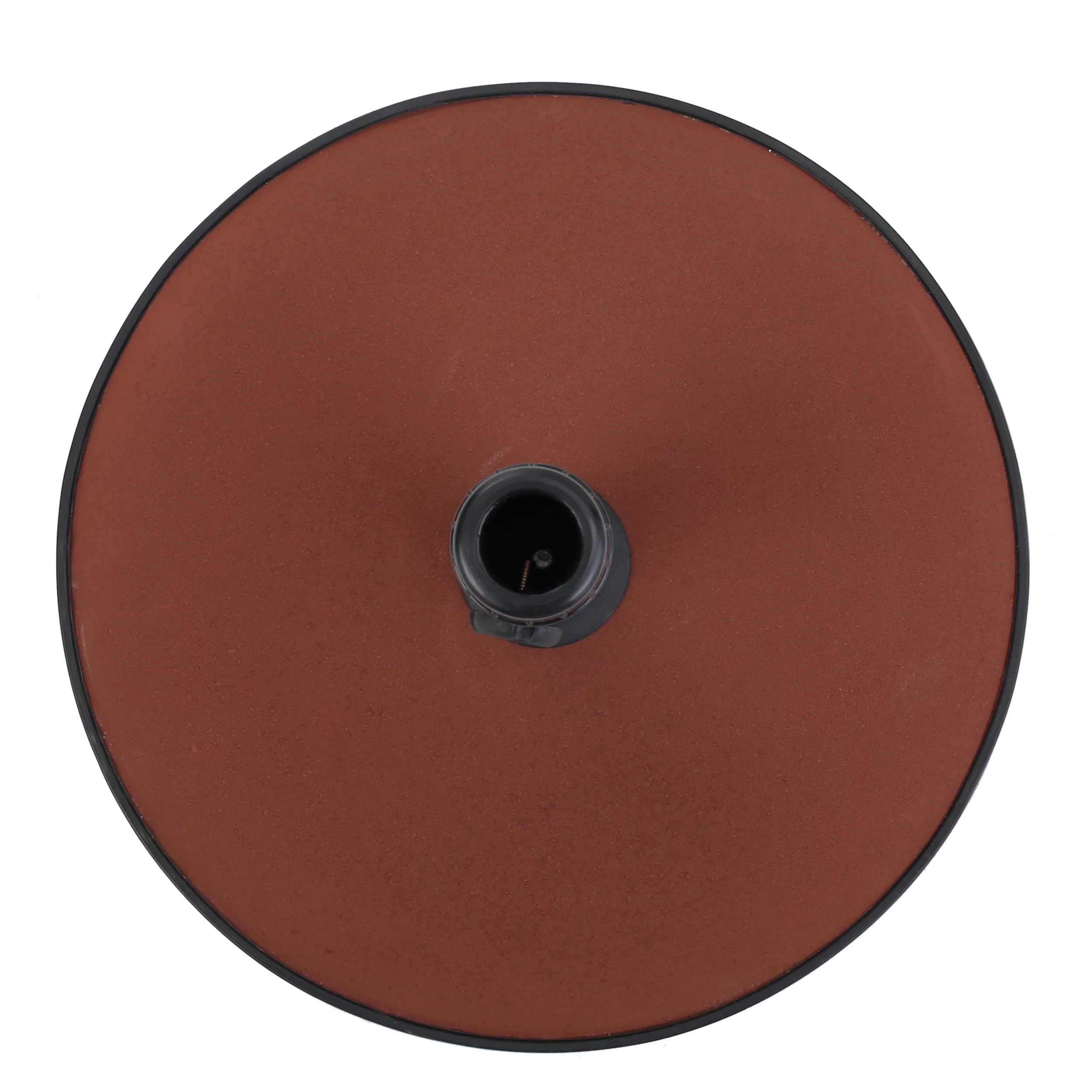 Noble House 33 lbs Teracotta Round Iron and Concrete Patio Umbrella Base