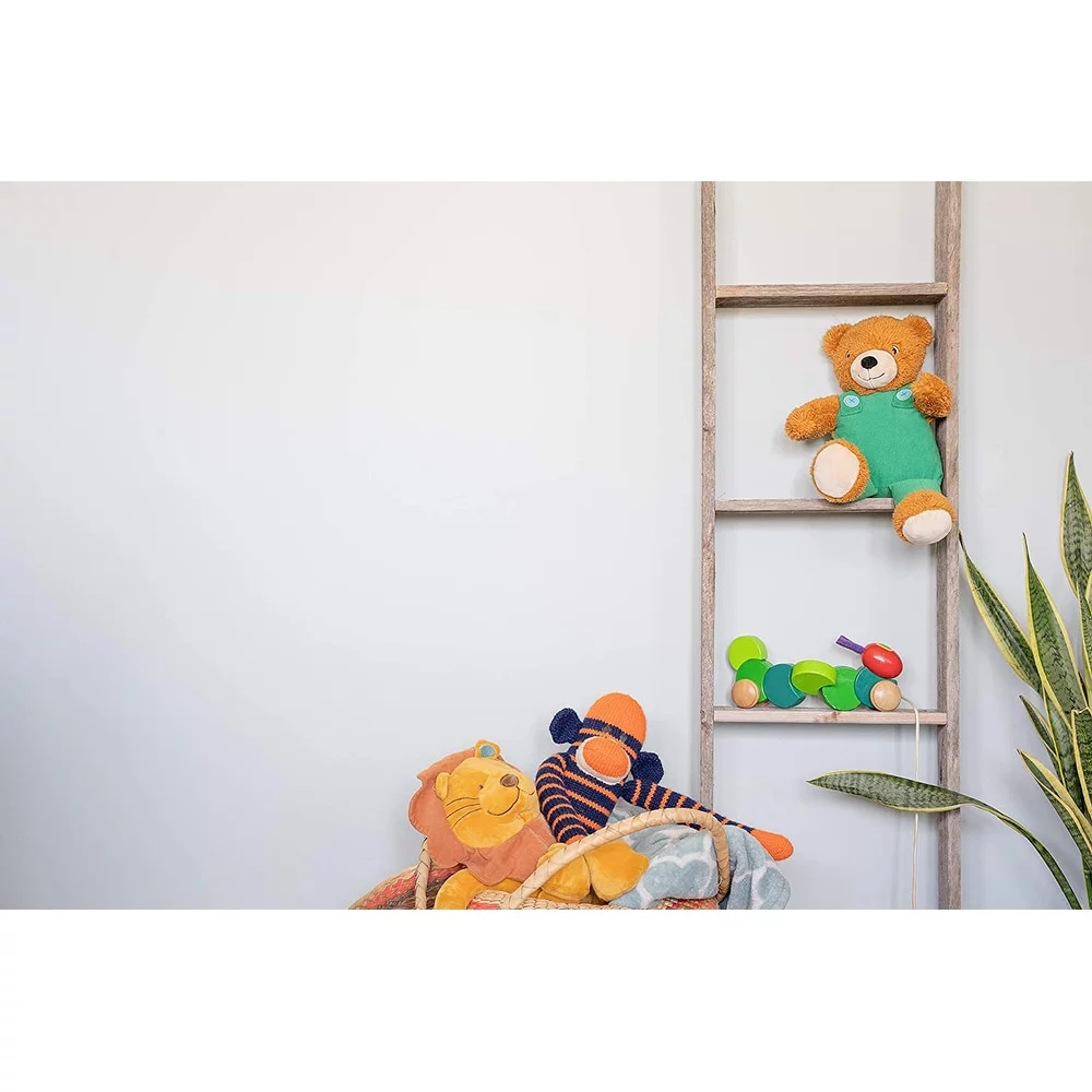 BarnwoodUSA Rustic Farmhouse 5ft Weathered Gray Decorative Bookcase Picket Ladder White Wash