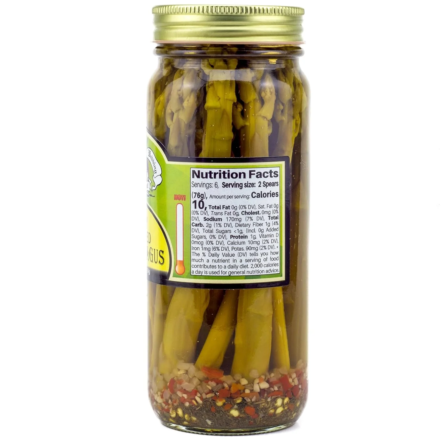 Naturally Good Zesty Pickled Asparagus & Pickled With Jalapenos 16 Oz. Jars Variety 2 Pack