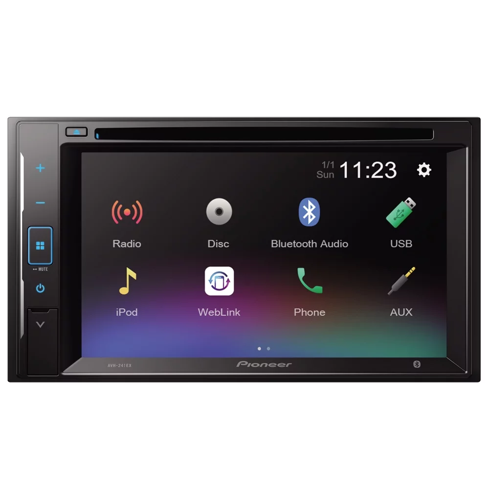 New Pioneer AVH-241EX 6.2 Inch Digital Media & DVD Receiver w/ License Plate Camera