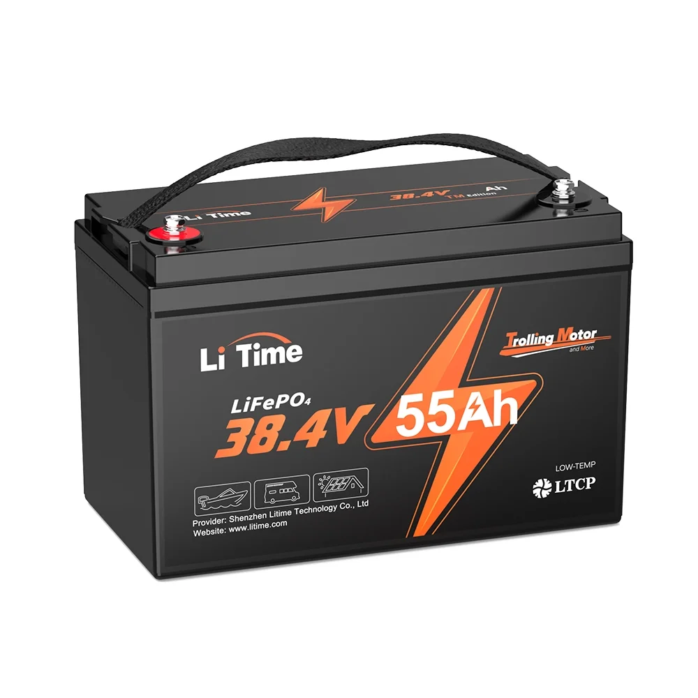 LiTime 36V 55Ah TM LiFePO4 Battery, Low-Temp Protection For Trolling Motors