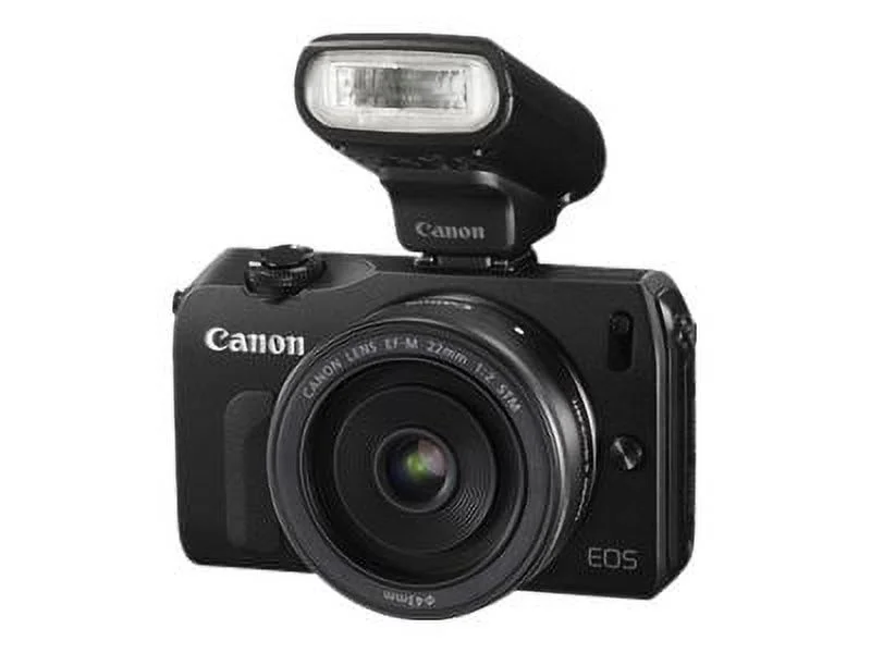 Canon EOS M - Digital camera - mirrorless - 18.0 MP - APS-C - 1080p 22mm Pancake lens - black