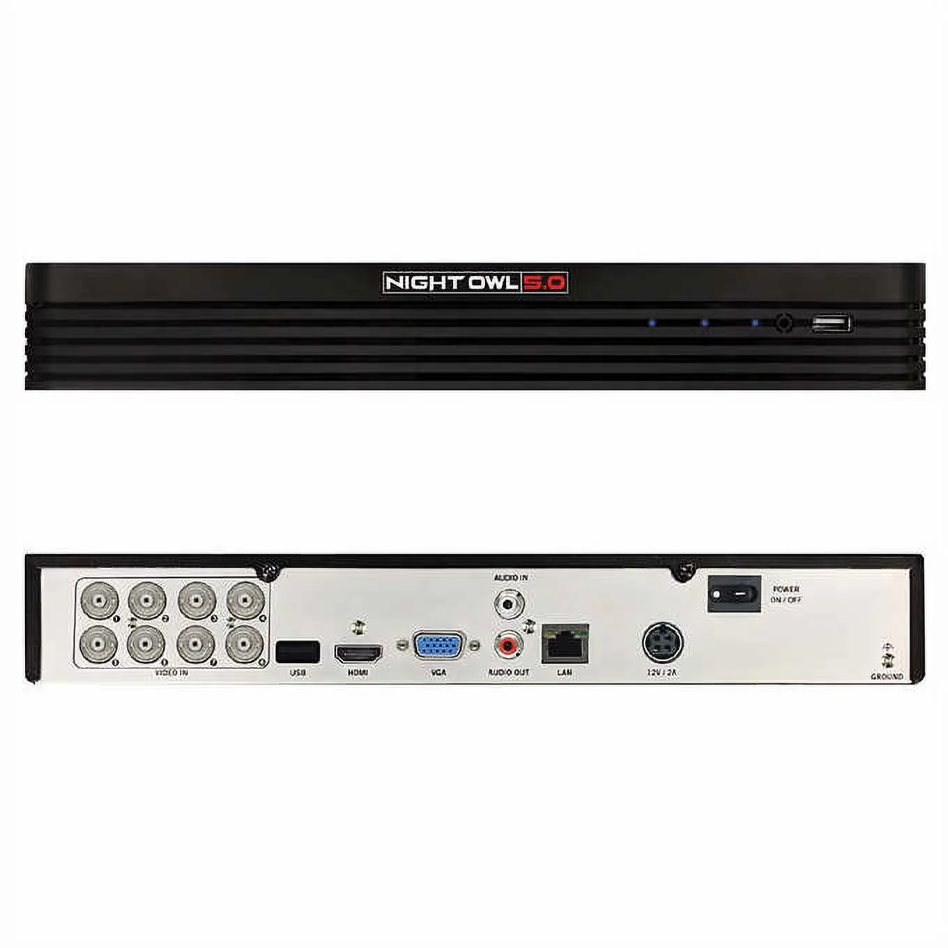 Night Owl 8 Channel DVR 4 Camera 5MP Security System C-841-PIR5MPN Surveillance 1TB
