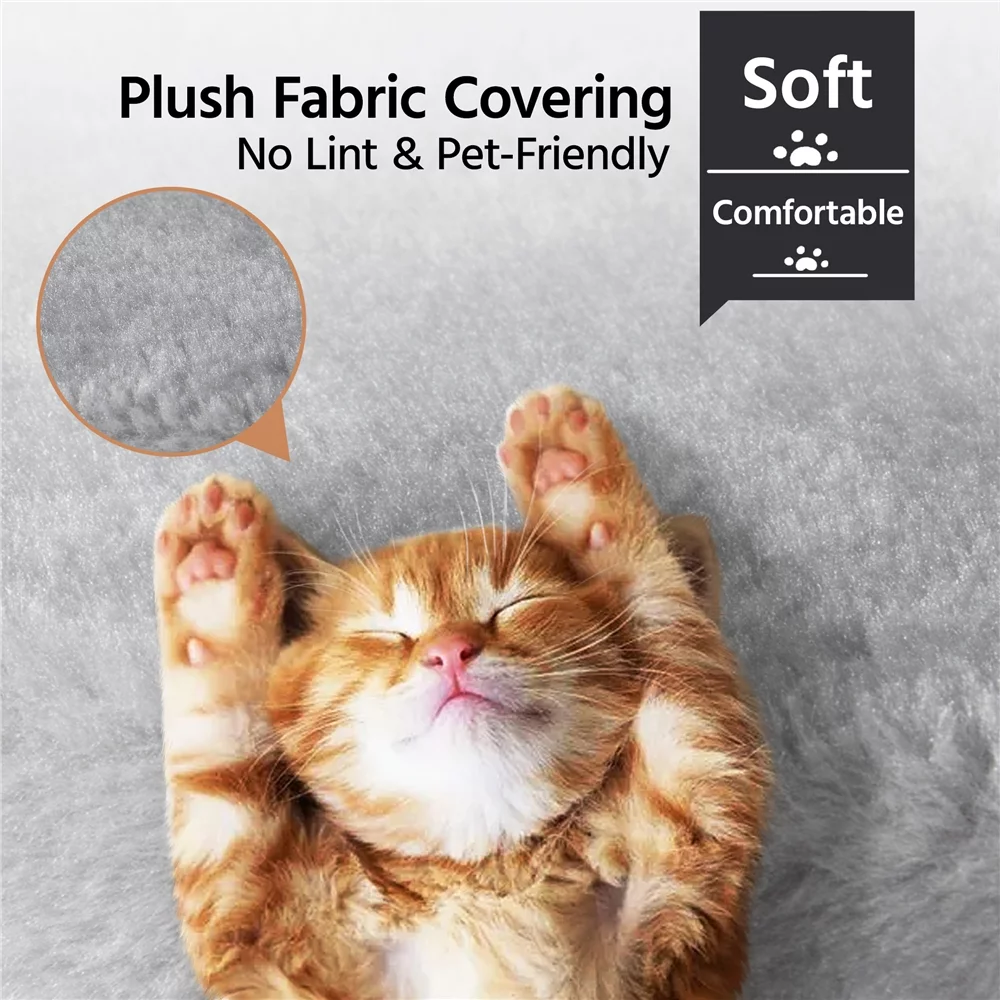 Topeakmart 47.5'' Multilevel Cat Tree Condo Cat Tower with Scratching Post Light Gray