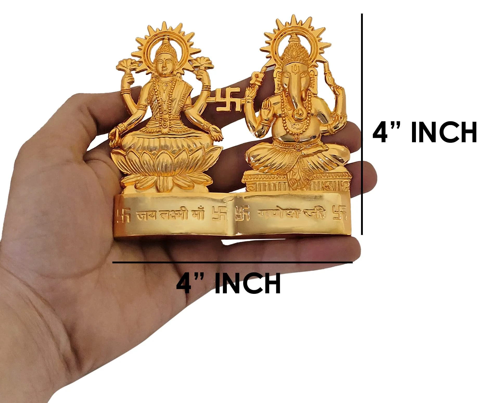 SATVIK Metal Lakshmi Ganesha Statue