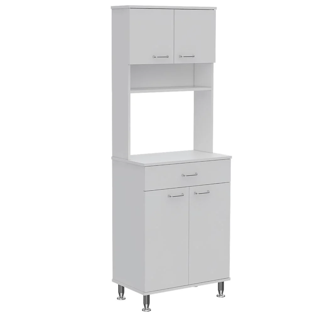 Depot E-Shop DE-ALB4448 60 in. Helis Double Door Cabinet Pantry, White