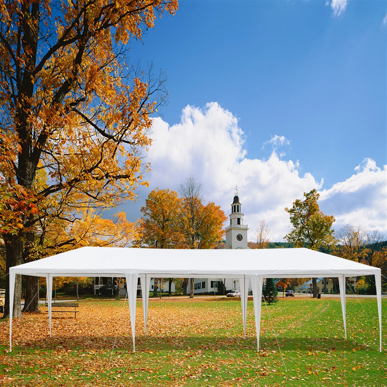 SUGIFT Party Tent 10' x 30' Canopy Tent Gazebo Wedding Party Tent with 7 Side Walls