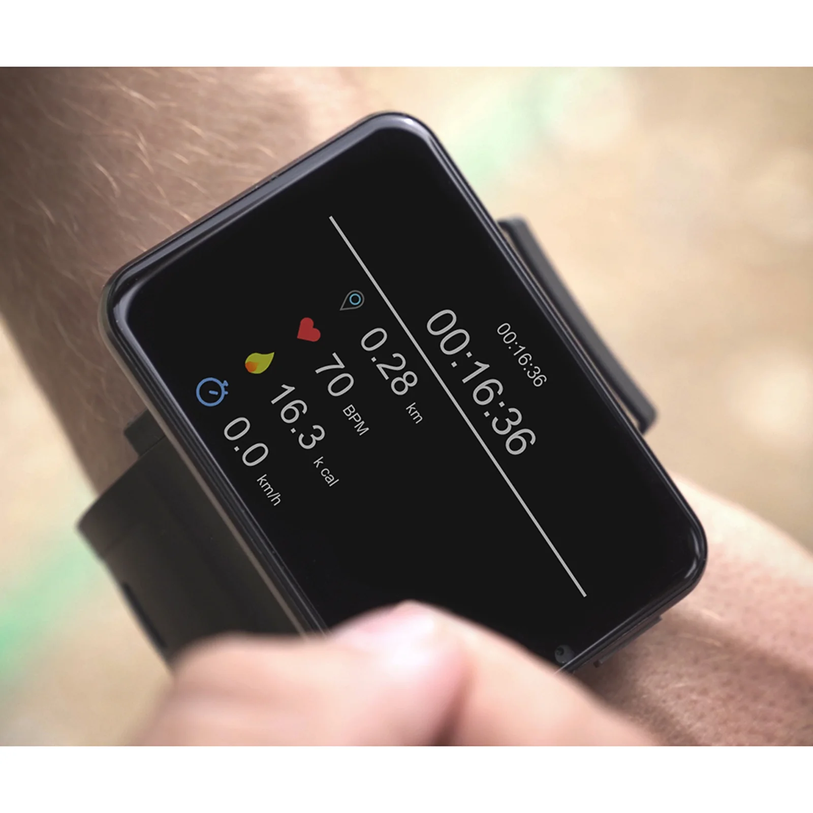 DM100 4G Smart Watch Sports WiFi GPS BT Smartwatch 2.86 Inch Touch Screen 16GB/32GB Music Player Phone Call 5MP Camera IP67 Waterproof Multifunction for Men,Black,16GB