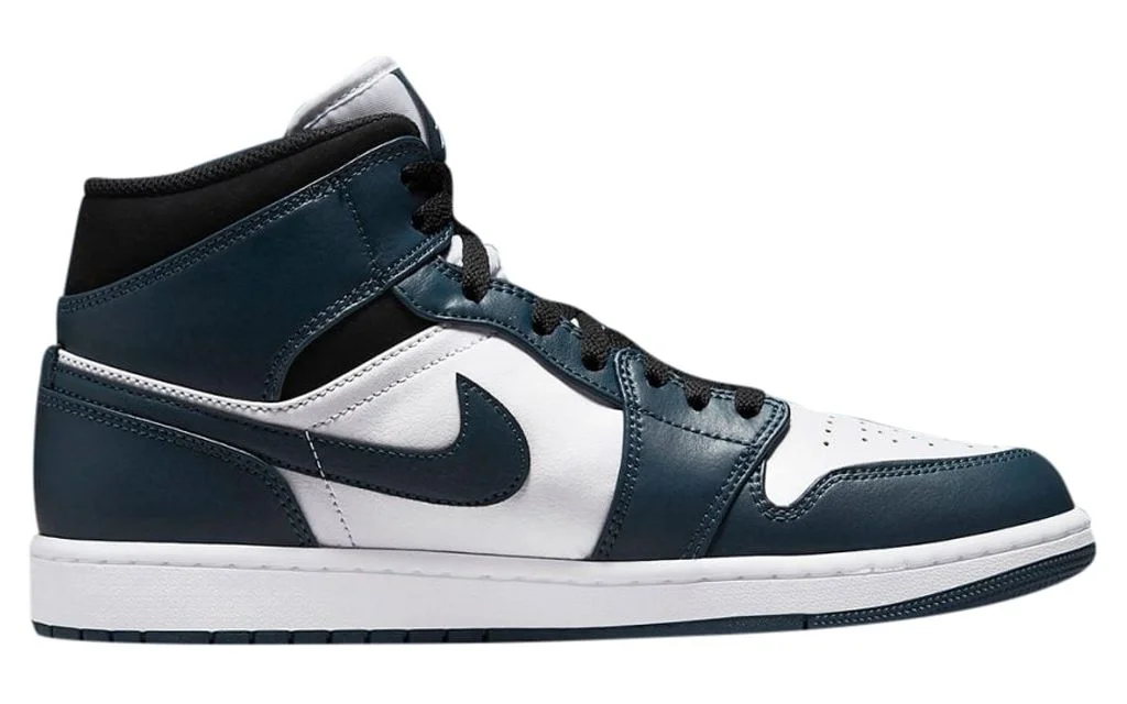 Men's Jordan 1 Mid Armory Navy/White-Black (554724 411) - 7.5