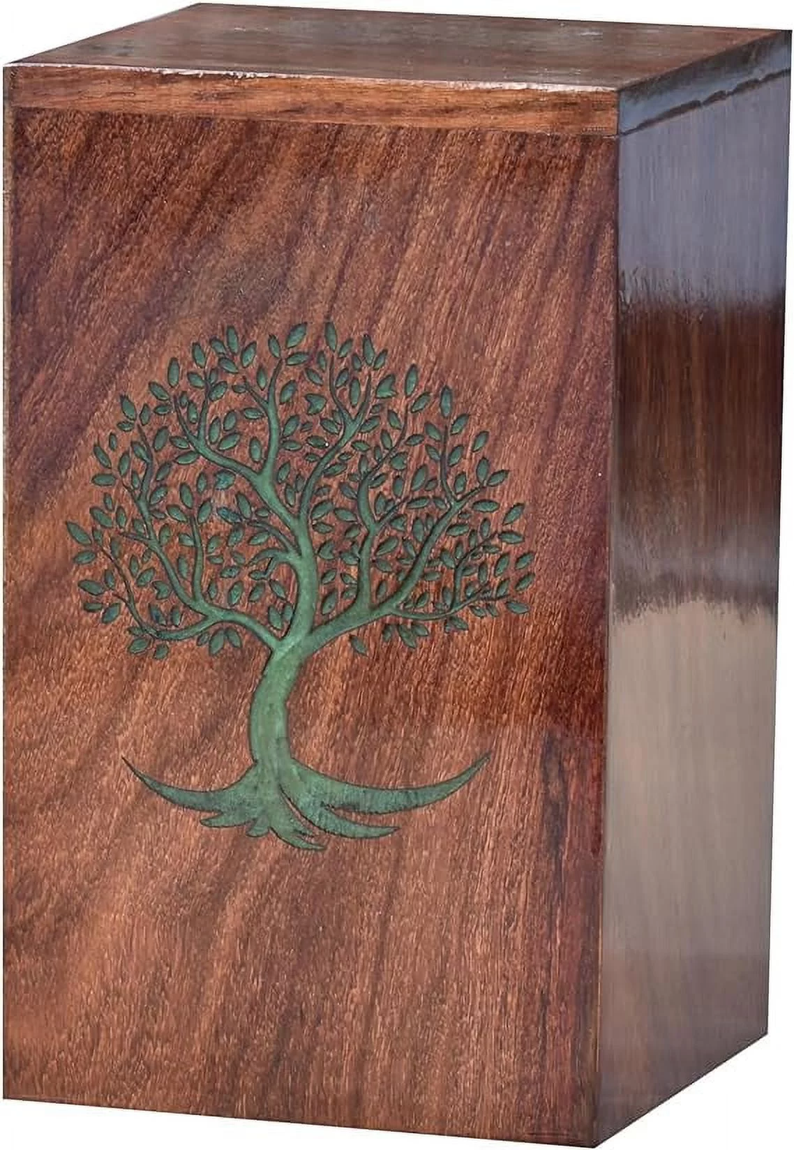 Resin Tree of Life Resin Urn Wooden Urn Box Lichtenberg Figure Cremation Urn for Human Ashes Adult Large Funeral urn Ashes Urn for Ashes pet urn Fractal Burning urn Memorial Urn (Large up to 250 lb)