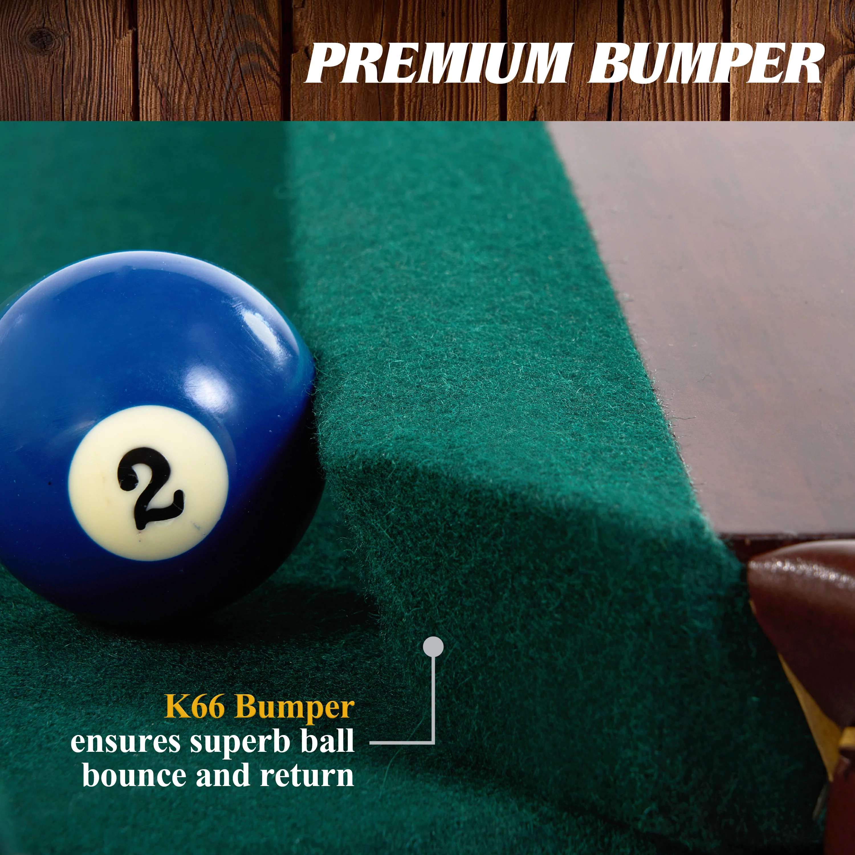 Barrington Billiards 8.5' Arlington Slate-Tech Drop Pocket Table With Pool Ball and Cue Stick Set