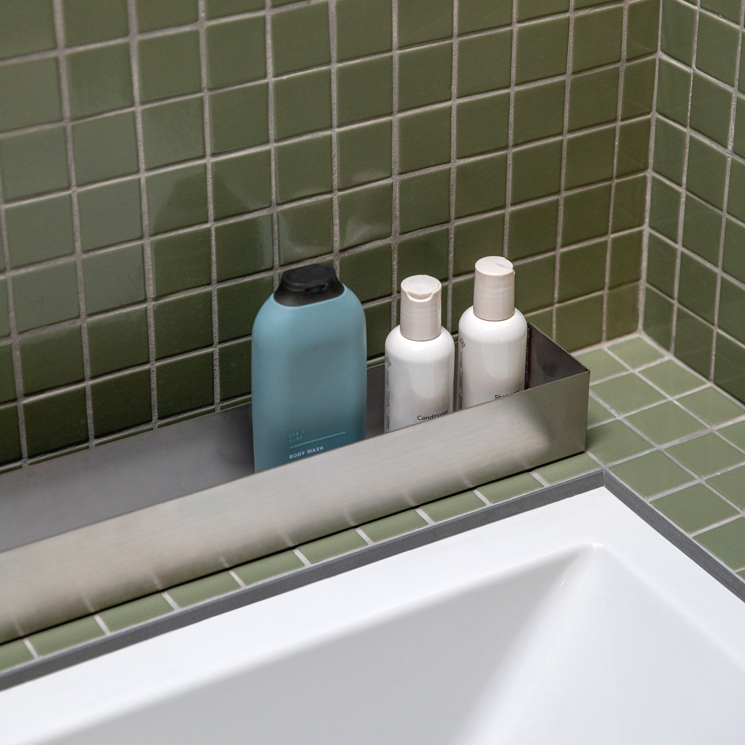 Veradek Geo Series Trough Planter - Stainless Steel