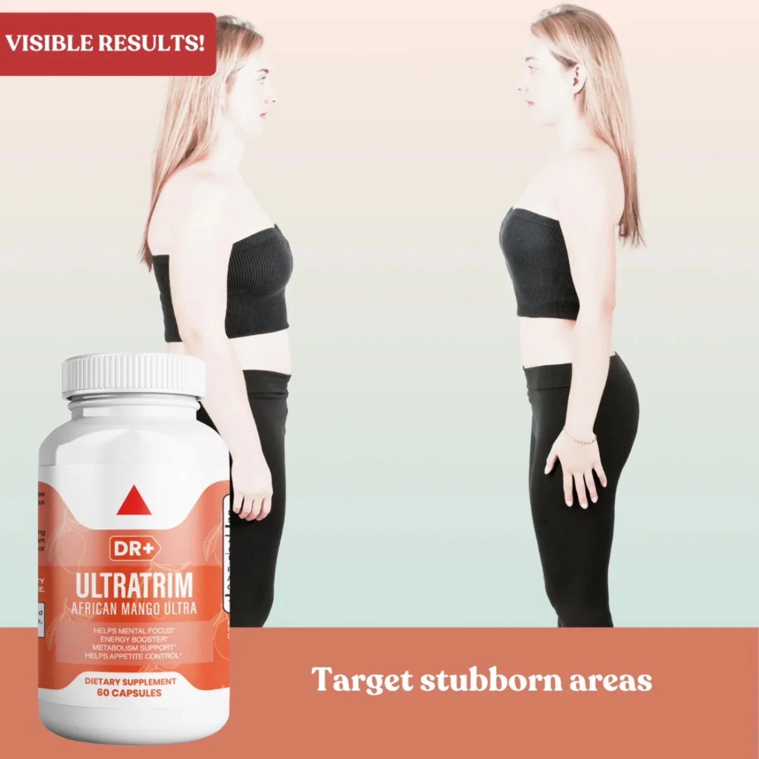 African Mango Ultra Pills - Suppress Appetite - Burn Fat - Boost Energy Fast Results | 60 Capsules