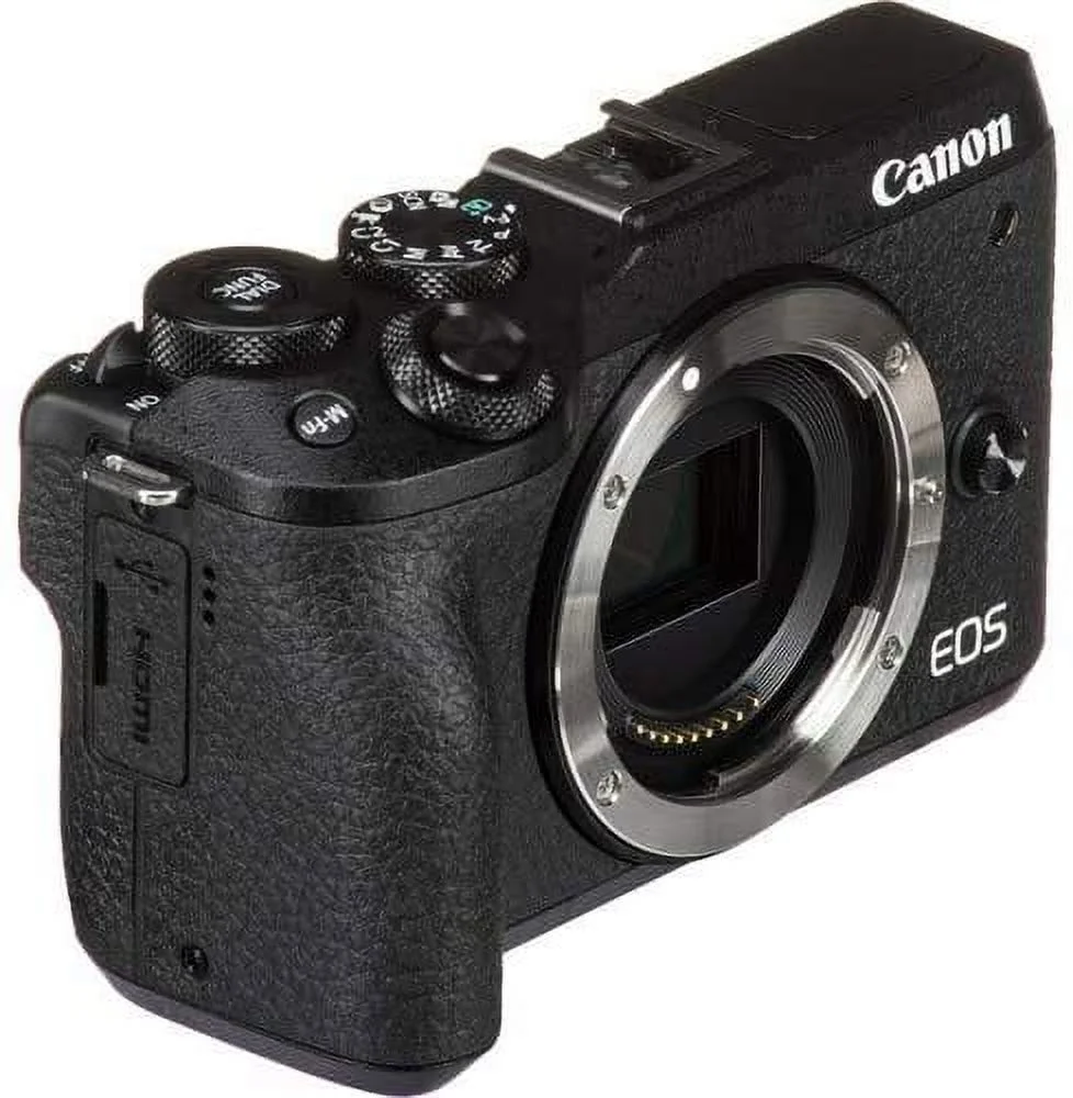 Canon EOS M6 Mark II Mirrorless Camera with 15-45mm Lens (Black) + Accessory Bundle