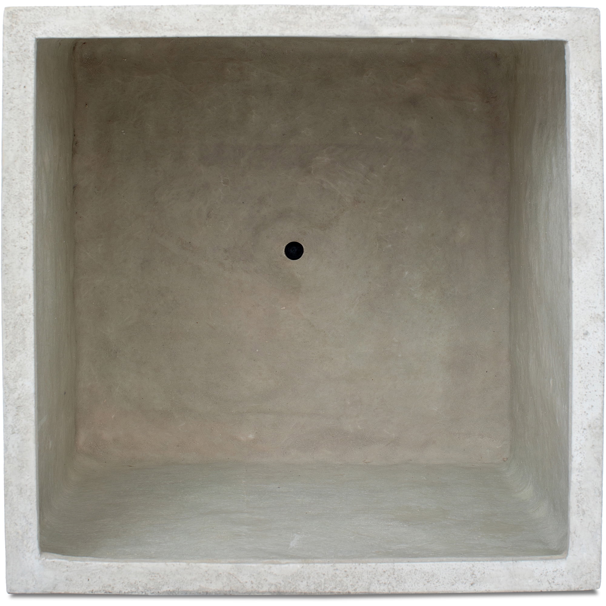 Signature Home Collection Volcanic Stone Cube Standing Planter - 18