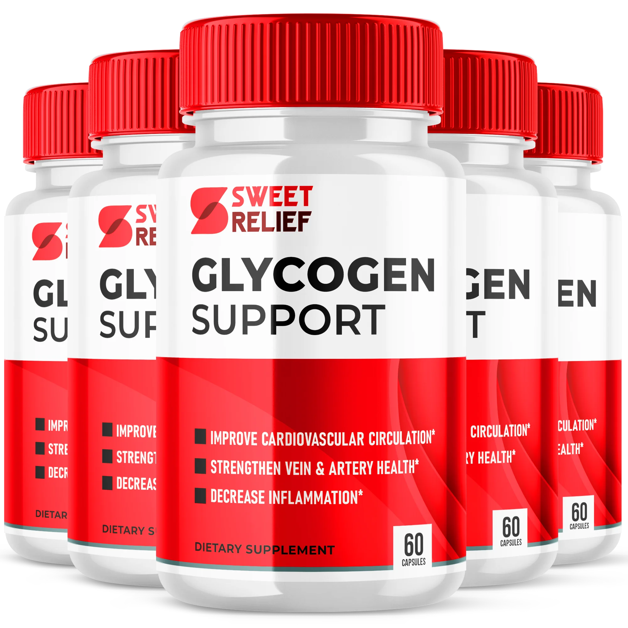 Sweet Relief Glycogen Support Advanced Formula Supplement 5 Pack