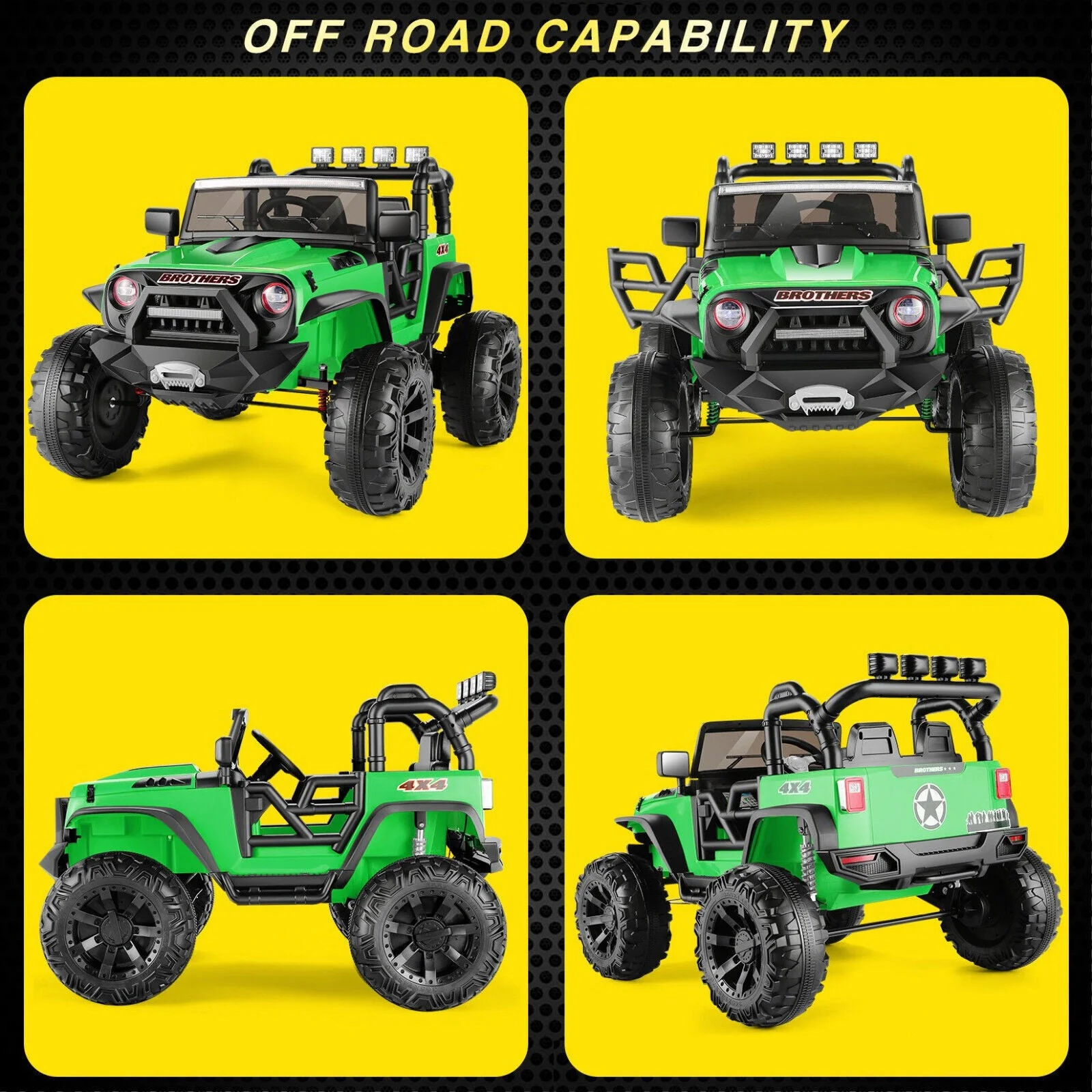 2-Seater 24V Electric Ride-On Truck with Bluetooth and Remote Control - 400W Power