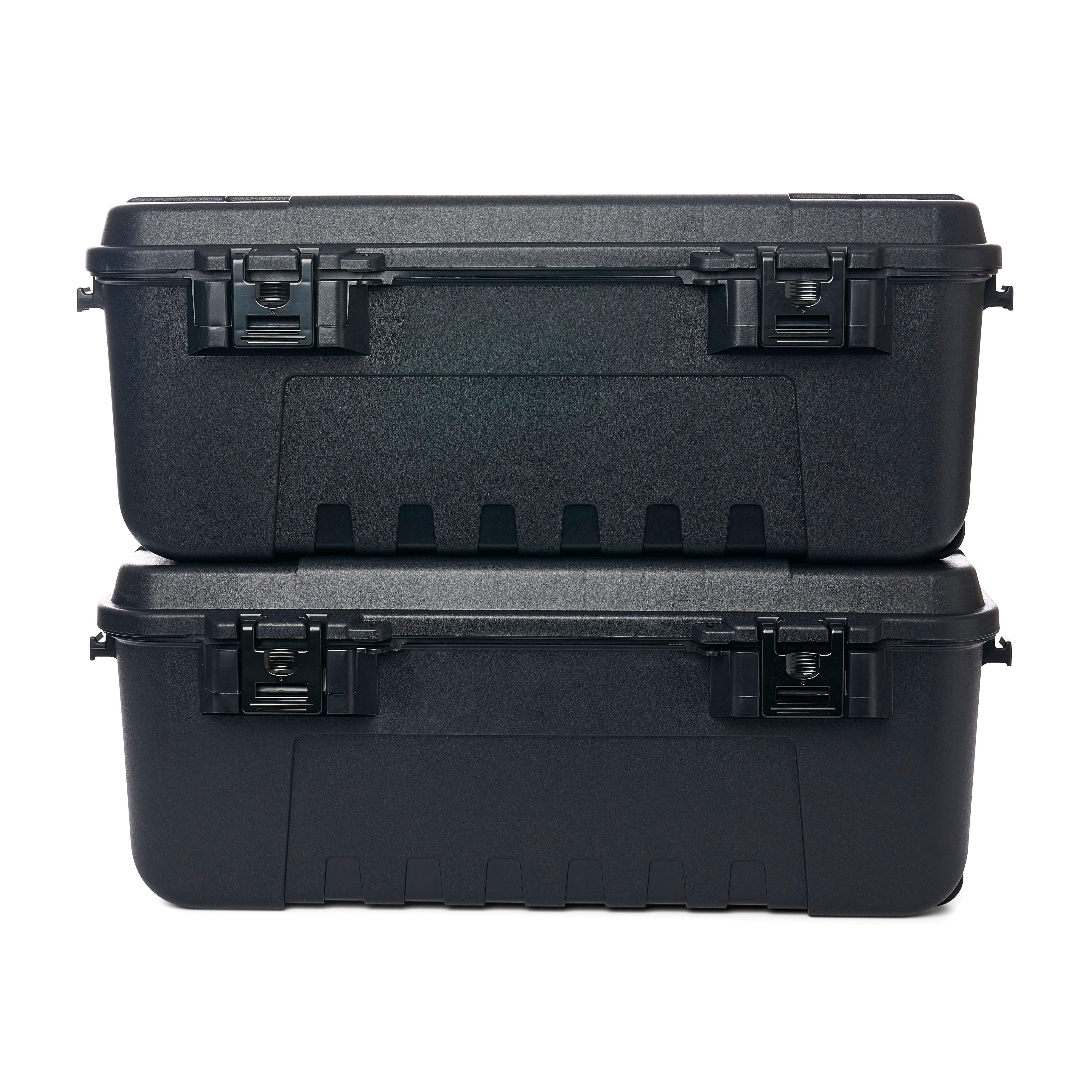 Plano Sportsman's Trunk, Large 2 Pack, Black, Lockable Storage Box