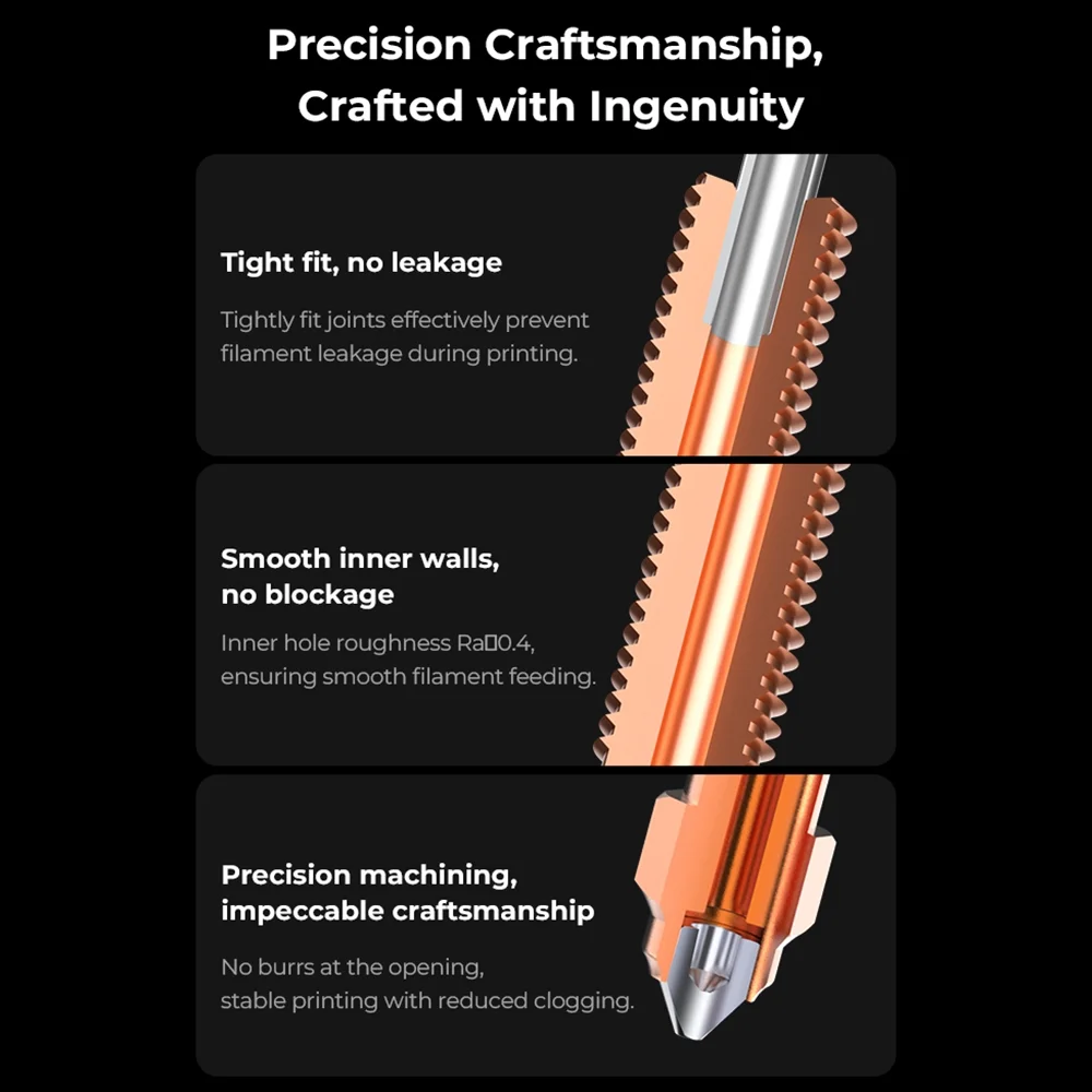 Nozzle,Nozzle Creality Copper Alloy Quick-swap Creality 4pcs V3 3d Printers Quick Swap Nozzle Kit K1c Alloy Heat Nozzle 4pcs And 3 V3 4pcs With Nozzle Nozzle Alloy And - Copper 4pcs