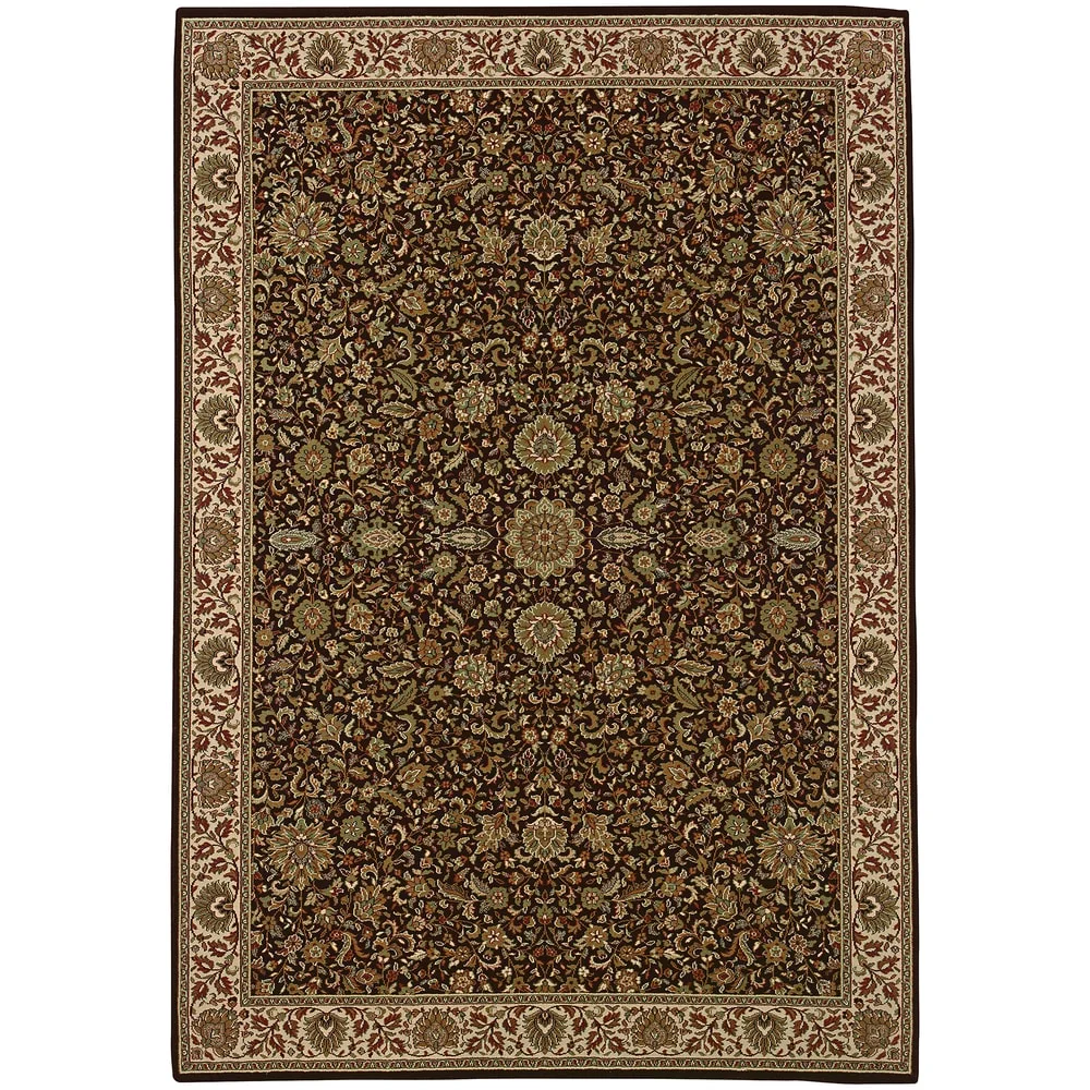 Style Haven  Annapolis Traditional Persian Inspired Area Rug Brown/Cream 5'3