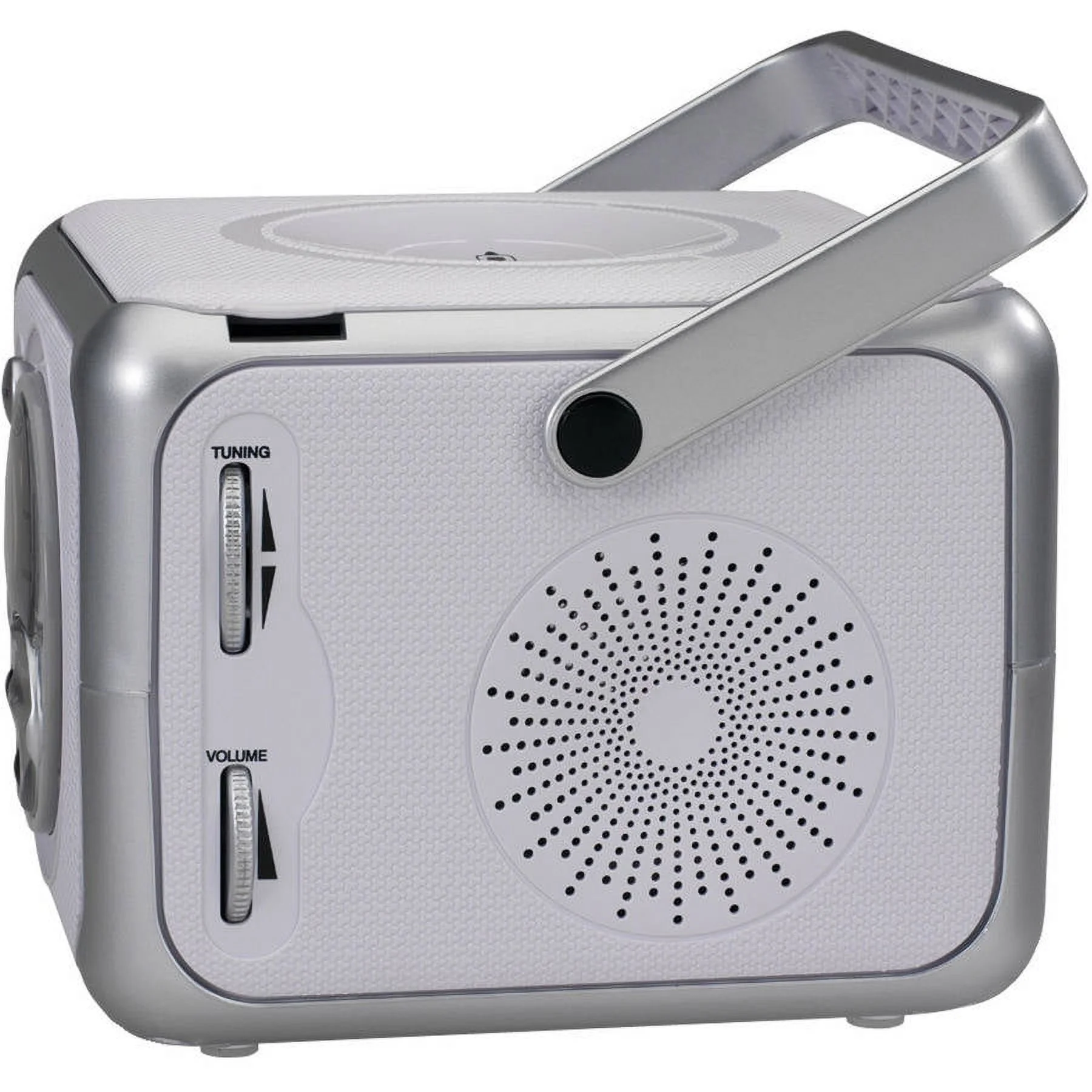 Jensen Bluetooth CD-R CD-RW Radio Boombox, Silver, CD-555A