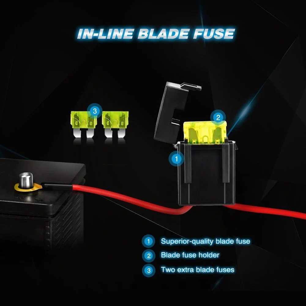 Nilight ZH007 LED Light Bar 12 Inch 72W Spot Flood Combo with Off Road Wiring Harness, 2 Years Warranty