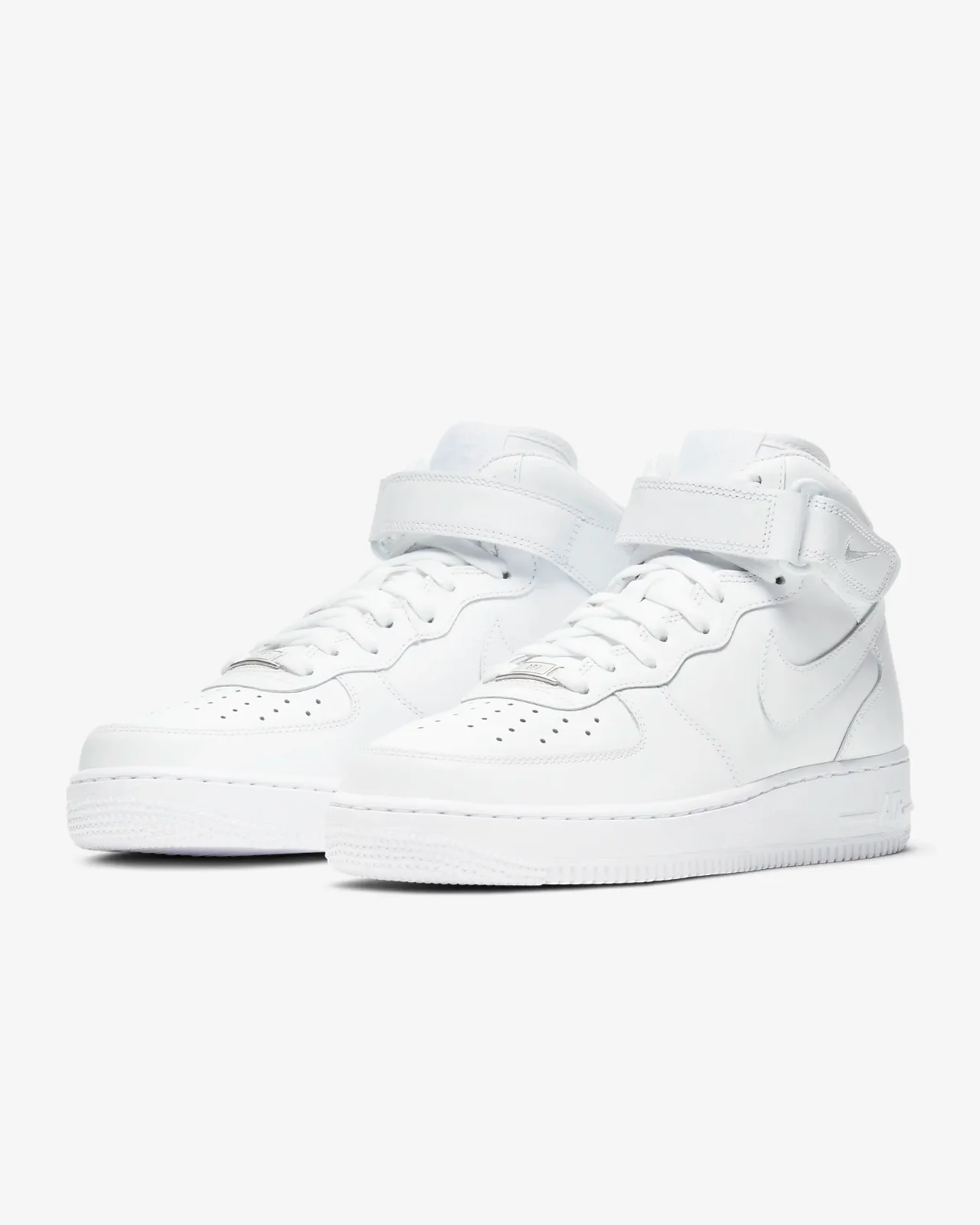 Nike Air Force 1 '07 Mid DD9625-100 Womens White Athletic Basketball Shoes BTV76 (11.5)