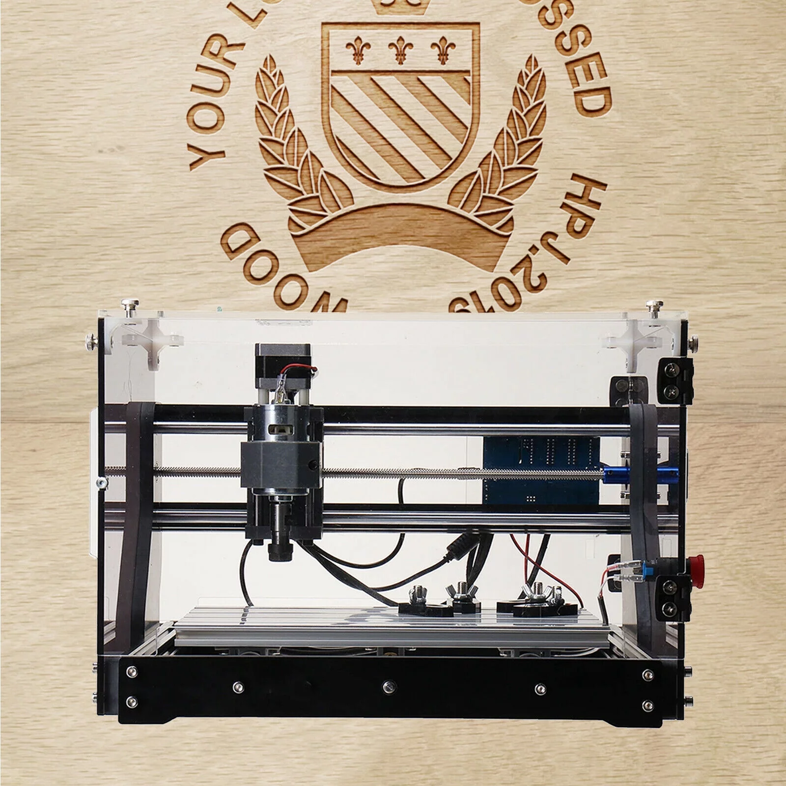 Fichiouy 3018-SE CNC Router Engraving Machine USB 3 Axis Engraver PCB Milling DIY Tool