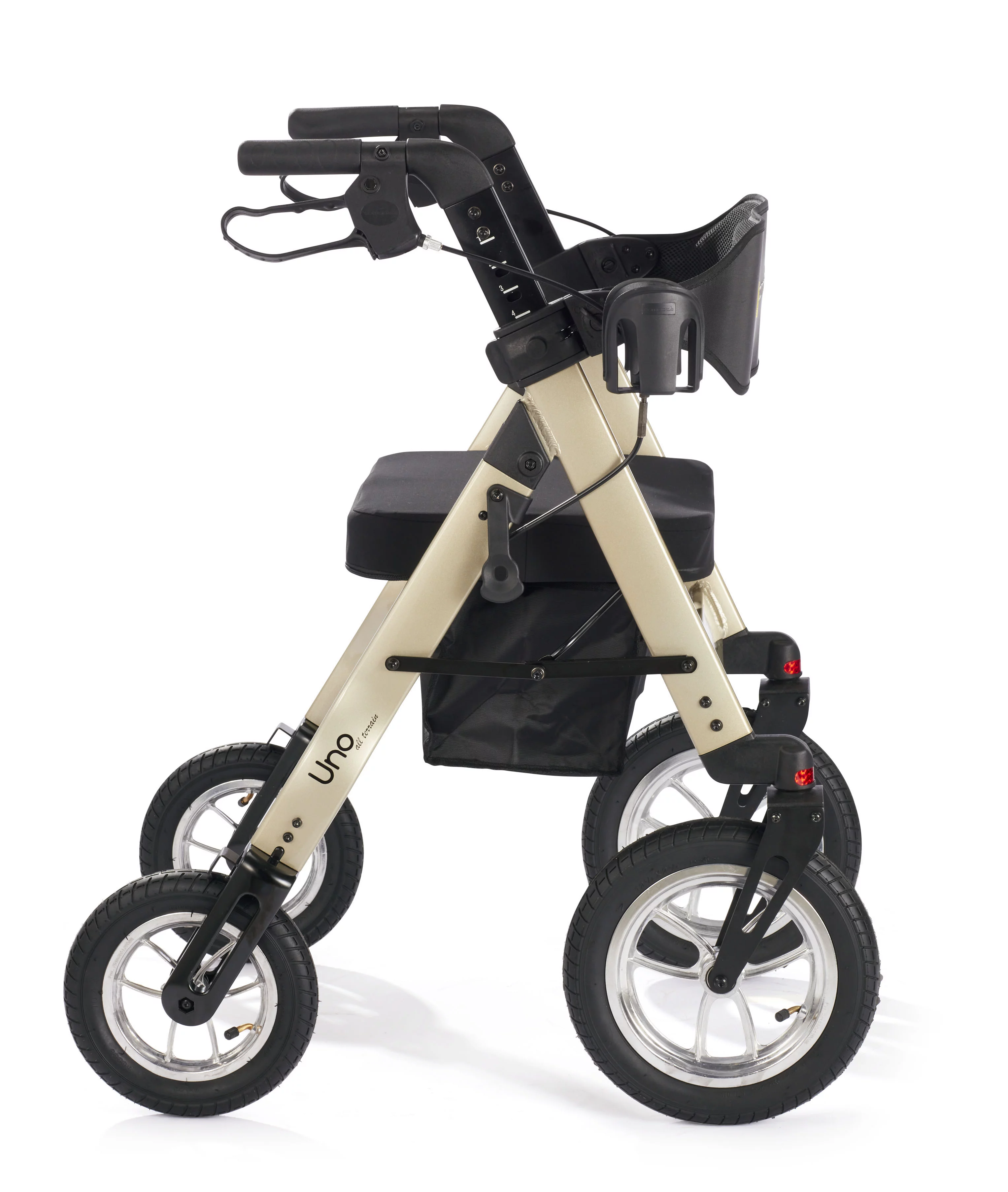 Comodita Uno All Terrain Heavy-Duty Rollator with a 16