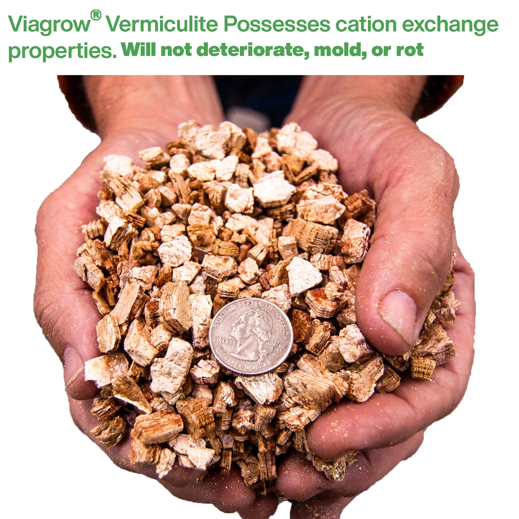 Viagrow Vermiculite, Coarse and Chunky (4 cubic foot bag/25.71 US gallons/113 l)