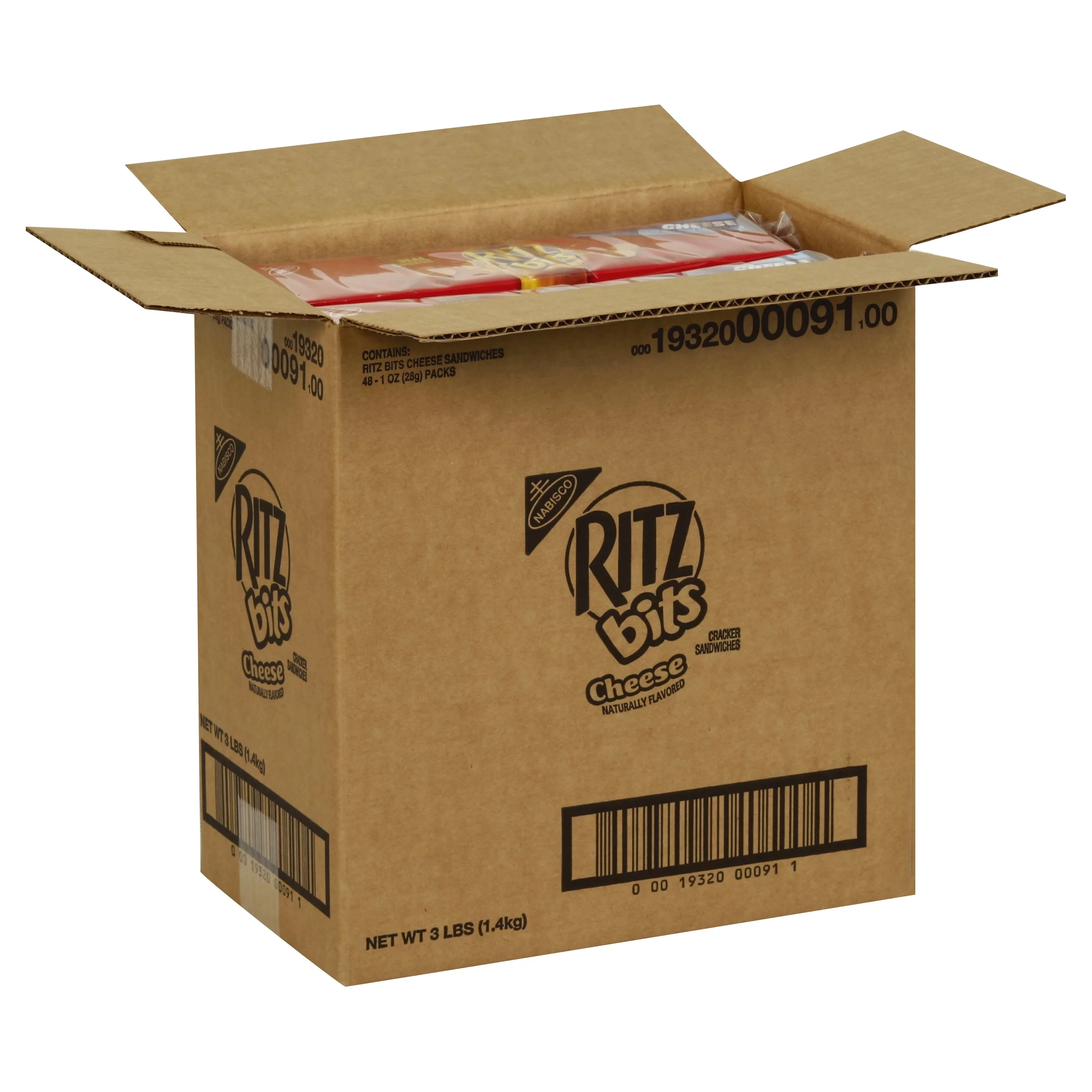 Nabisco, Ritz Bits Cheese Crackers, 1.0 oz. (48 Count)