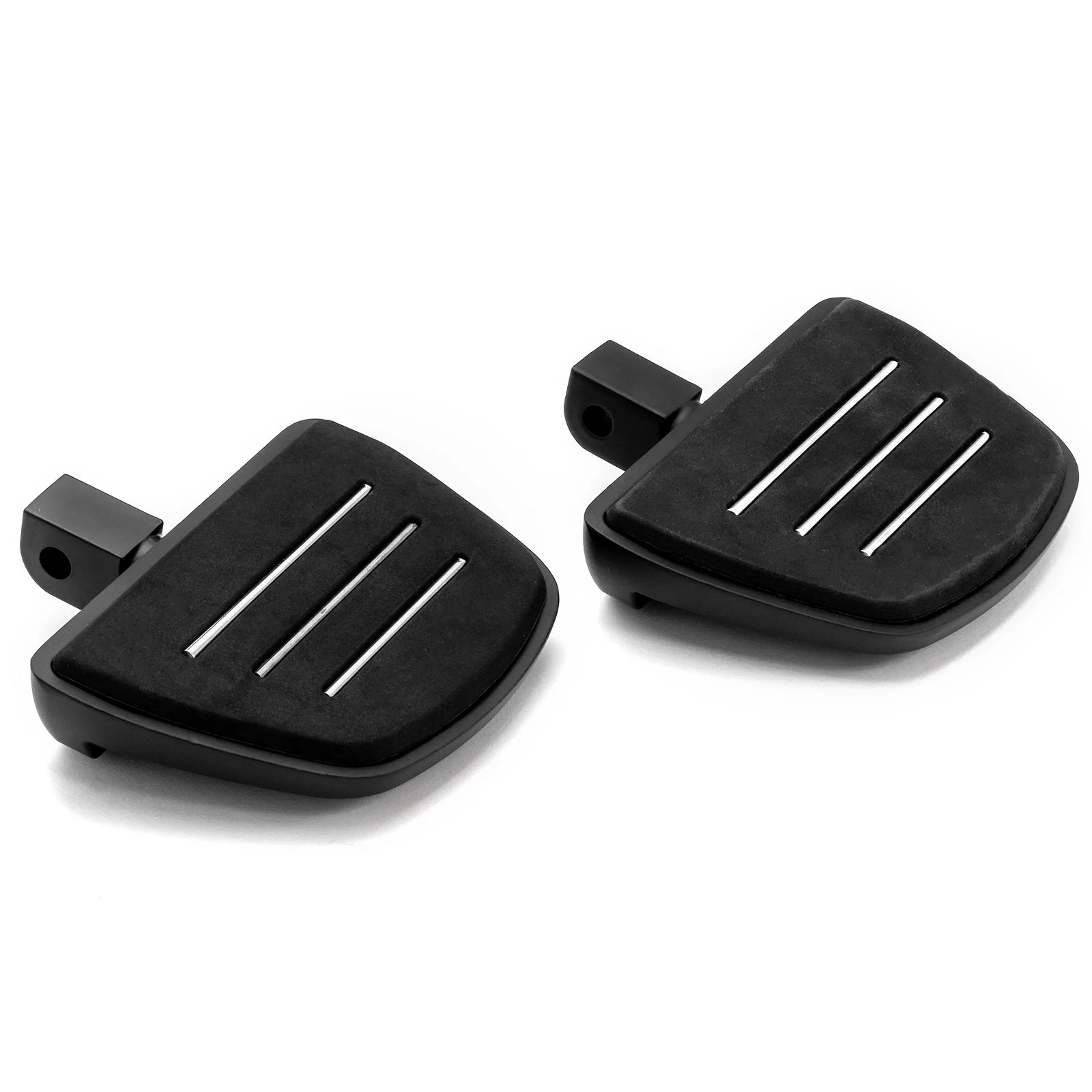Krator Black Mini Board Floorboards Footpegs Compatible with Honda VT1300 Stateline 2010-2016 (Rear Only)